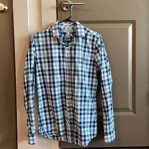 Express Men’s Medium Checkered Buttondown Shirt